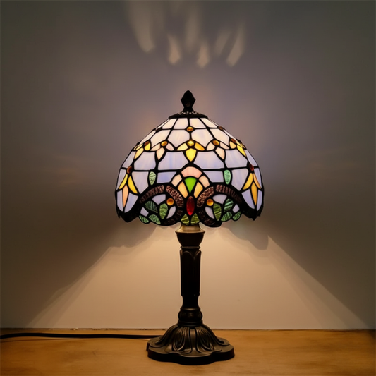 Retro Stained Glass Table Lamp