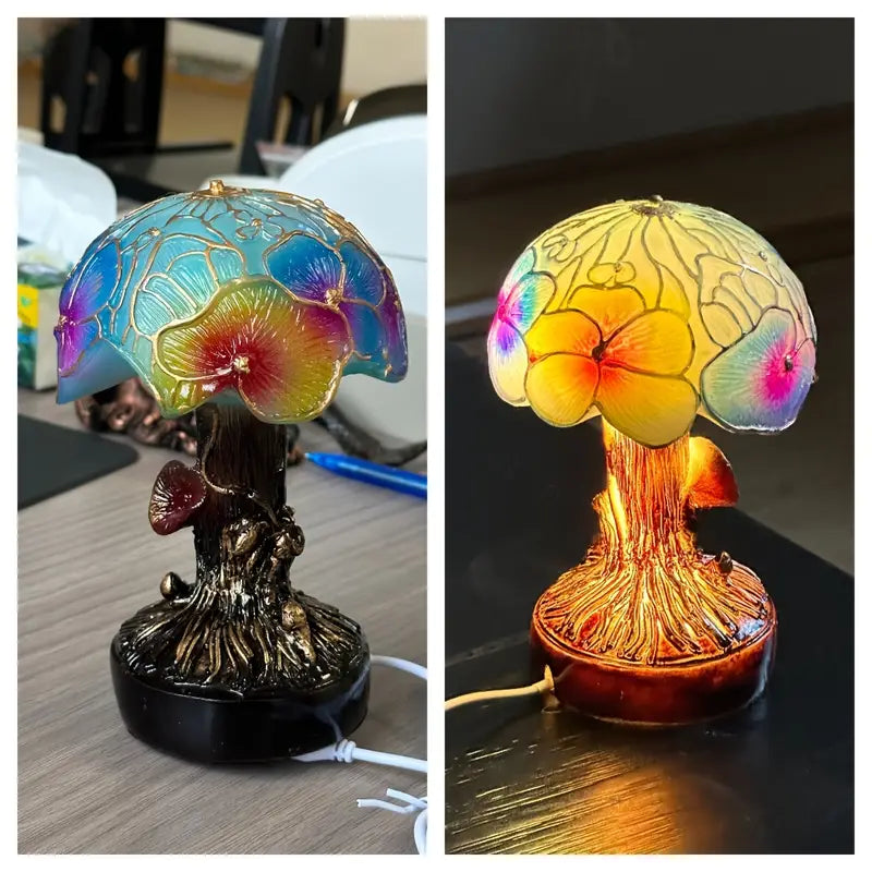 Boho Style Mushroom Flower Lamp
